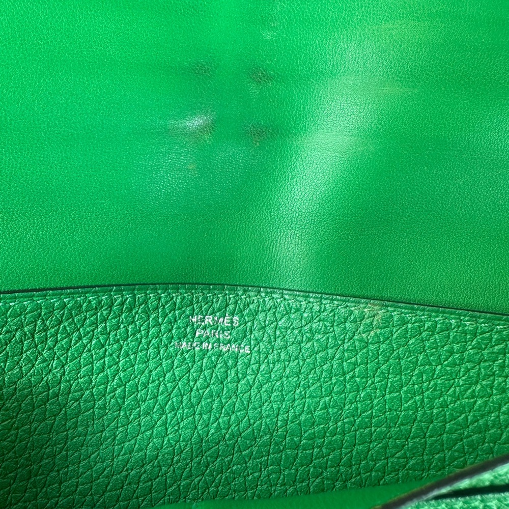 Hermes Green Crossbody Bag with Chain Strap - Picture 6 of 8